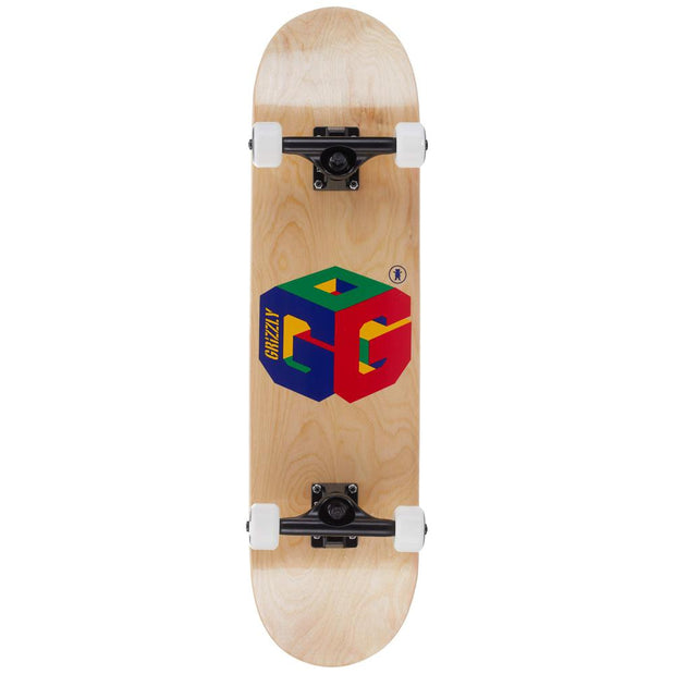 Grizzly G64 Natural 8.0" Complete Skateboard - Longboards USA