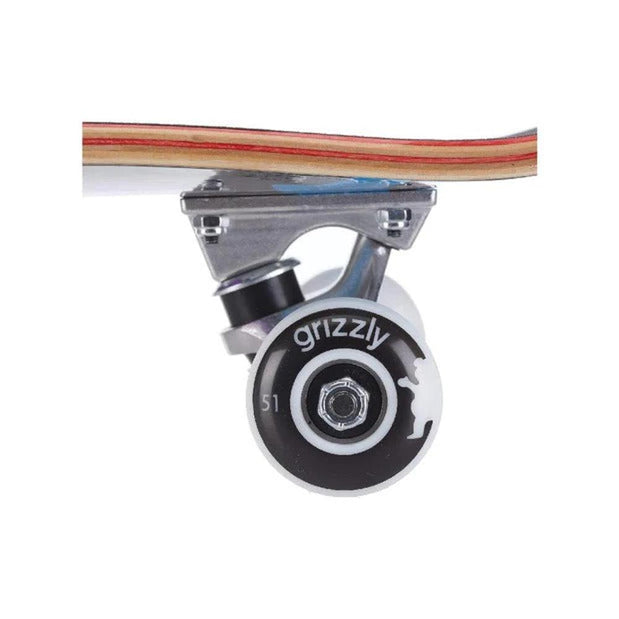 Grizzly Sittin On Chrome 8.0" Complete Skateboard - Longboards USA