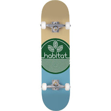 Habitat Leaf Dot Green 7.75" Complete Skateboard - Longboards USA