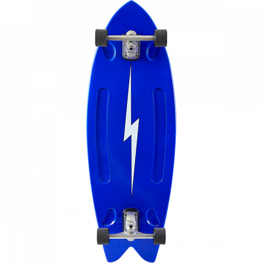 Hamboard Pescadito North Shore Blue 43" Surfskate Cruising Longboard - Longboards USA