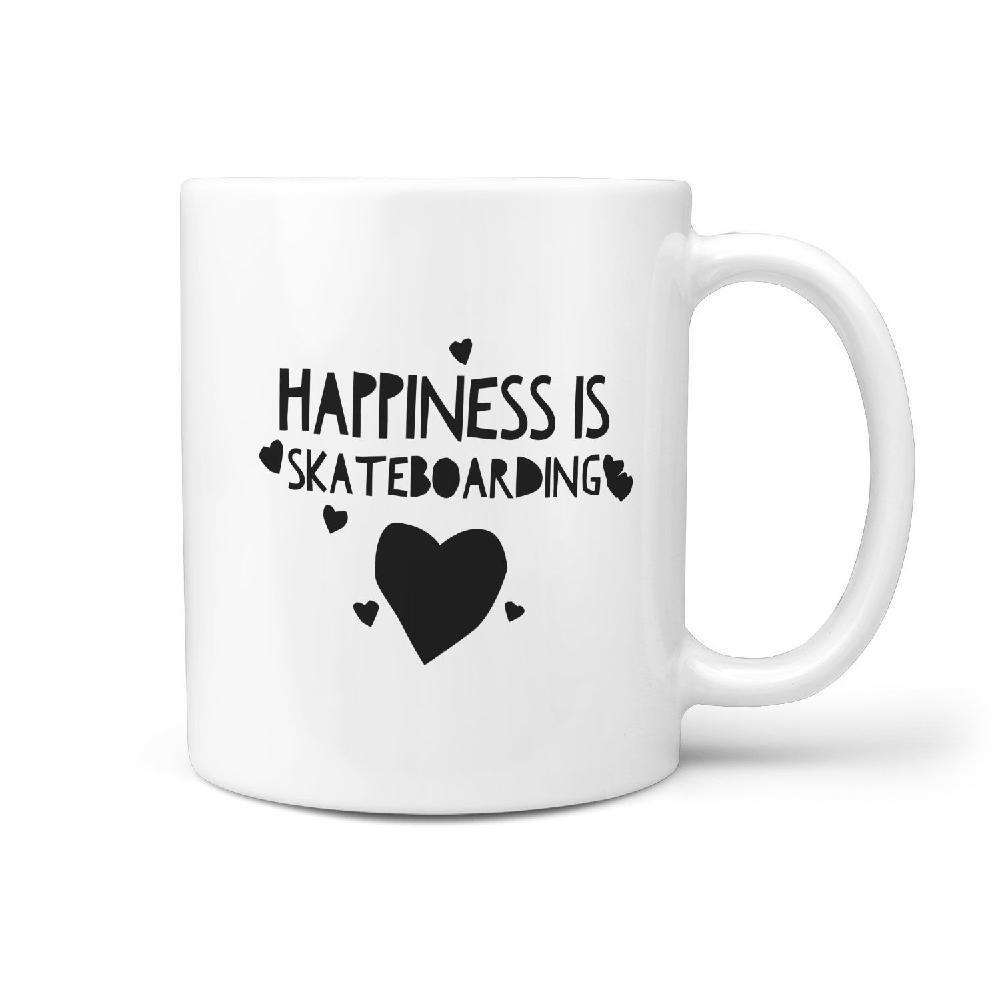 Happiness is Skateboarding Coffee Mug | Gift for Skater - Longboards USA