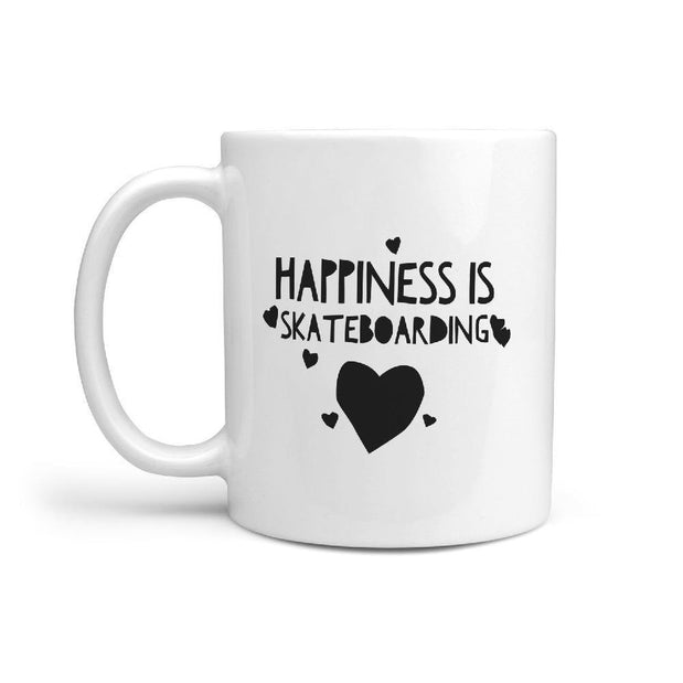 Happiness is Skateboarding Coffee Mug | Gift for Skater - Longboards USA