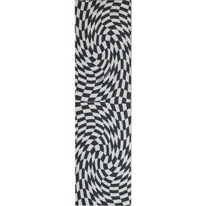 Hard Luck Warped Checker Blk/Clr Grip 1Pc - Longboards USA