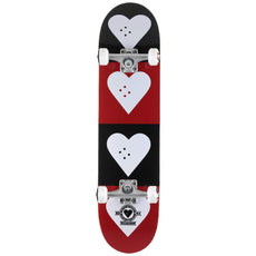 Heart Supply Quad Logo Black/Red 7.75" Skateboard - Longboards USA