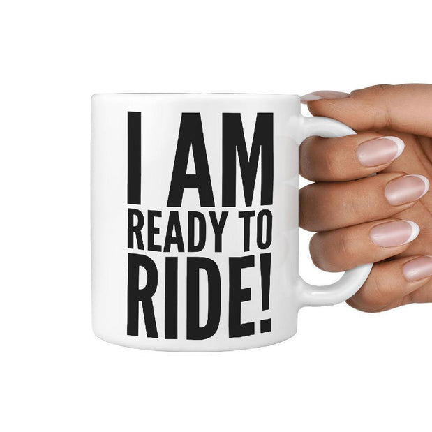 I AM READY TO RIDE! | Skateboarding Coffee Mug Gift Idea - Longboards USA