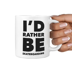 I'd Rather Be Skateboarding Mug - Longboards USA