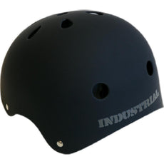 Industrial Flat Black Longboard Skateboard Skate Helmet - Longboards USA