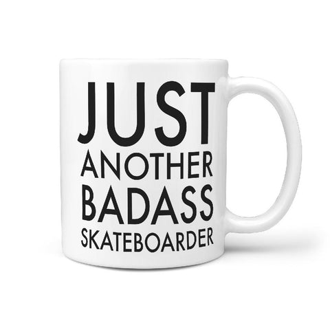 Just another Badass Skateboarder B Funny Mug - Longboards USA