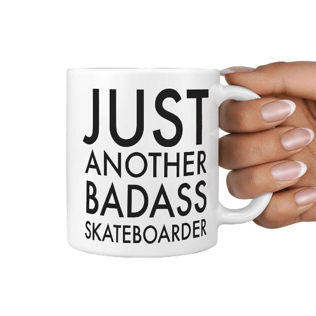 Just another Badass Skateboarder B Funny Mug - Longboards USA