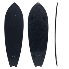 Kahuna Creations Shaka Stealth 46" Surfskate Longboard Deck - Longboards USA