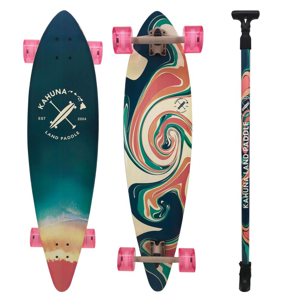 Kahuna Creations Tikehau 40" Pintail Longboard Land Paddle Bundle