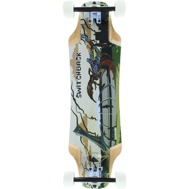 Kebbek 33" Switchback Asymmetrical Downhill Longboard - Longboards USA