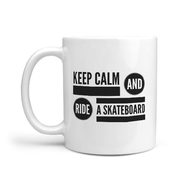 Keep Calm and Ride a Skateboard - Coffee Mug Gift Idea - Longboards USA