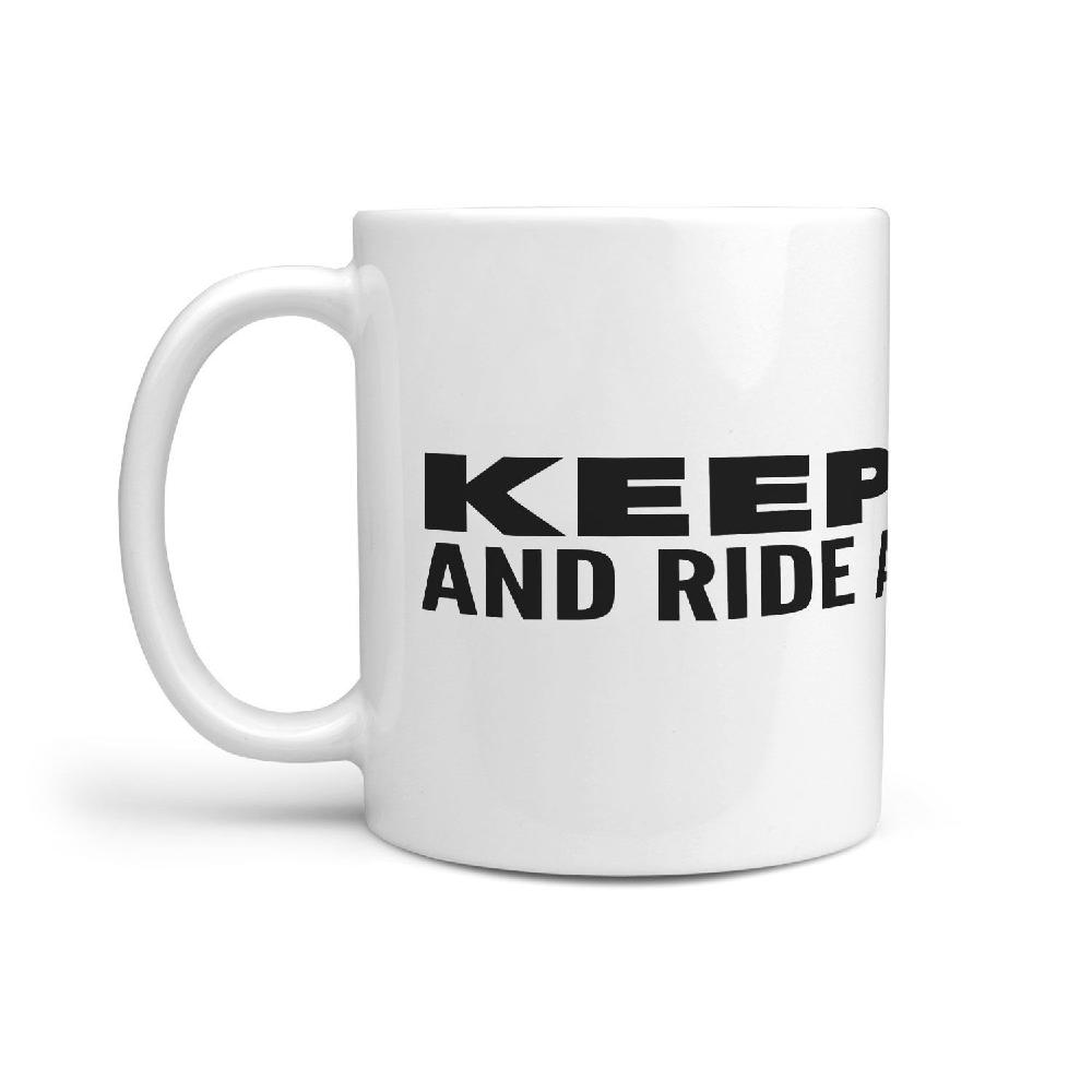 Keep Calm and Ride a Skateboard Wrap Around Coffee Mug - Longboards USA