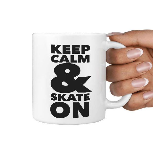 Keep Calm & Skate On - Coffee Mug - Longboards USA