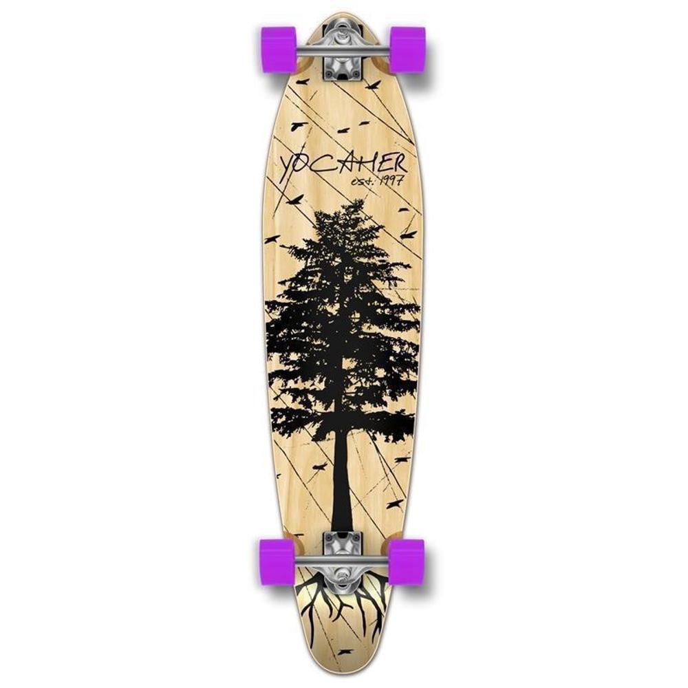 Kicktail In The Pines Natural 40 inches Longboard from Punked - Longboards USA