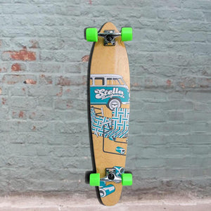 Kicktail Slow Dayz Blue Stella Longboard 42 inch Complete - Longboards USA