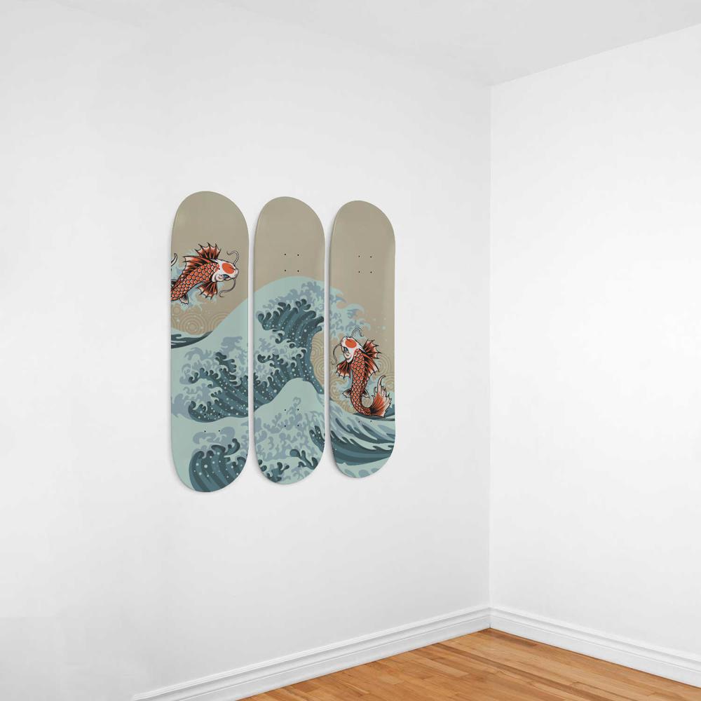 Japan VI, Japanese Aesthetic Skateboard Deck Wall Art