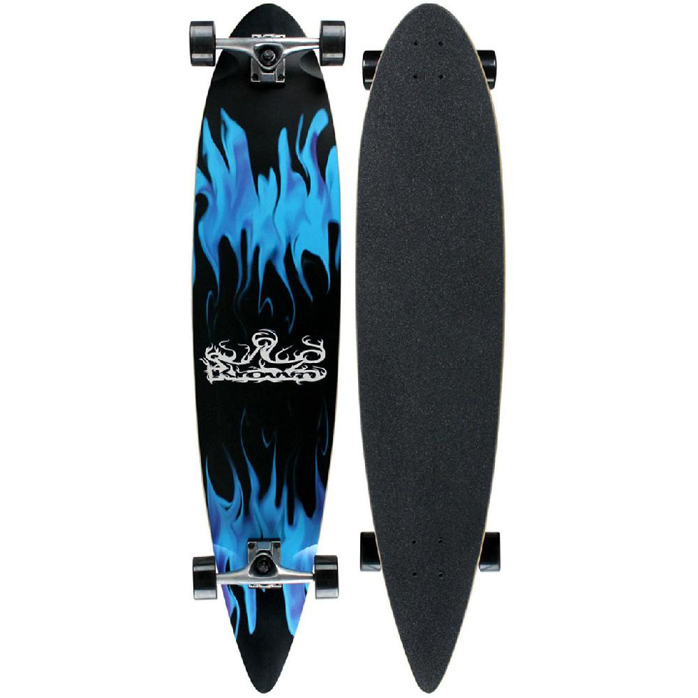 Krown - Pin Tail Blue Flame - Longboards USA