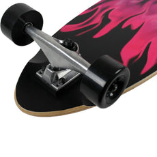 Krown - Pin Tail Purple Flame - Longboards USA