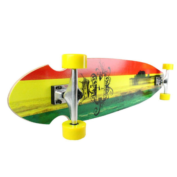 Krown Rasta Pier 43" Kicktail Longboard - Longboards USA