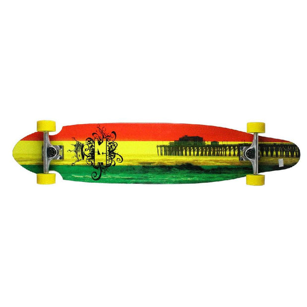 Krown Rasta Pier 43" Kicktail Longboard - Longboards USA