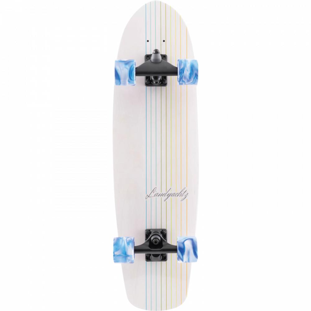 Landyachtz Butter White Lines 31.2" Surfskate Longboard - Longboards USA