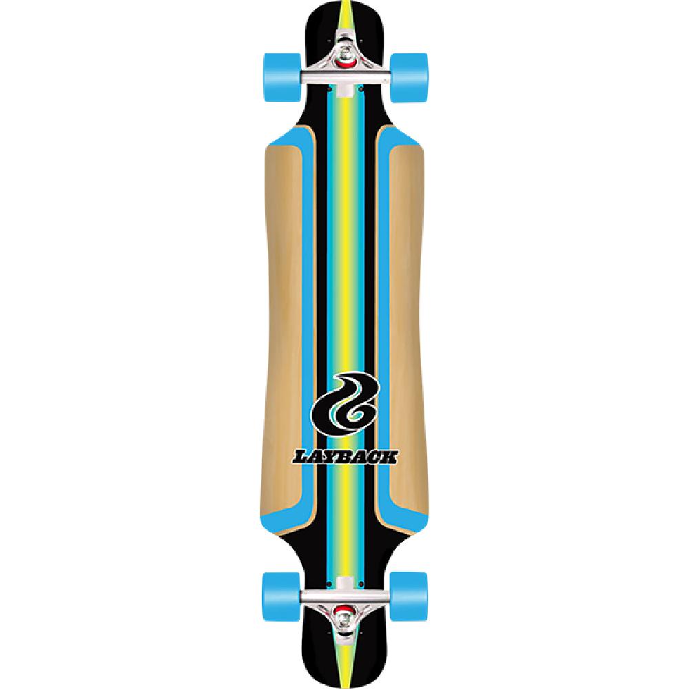 Layback Finish Line Bamboo 40" Drop Through Complete Longboard