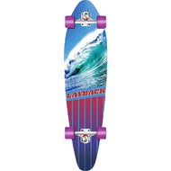 Layback Going Left 38" Complete Kicktail Longboard - Longboards USA
