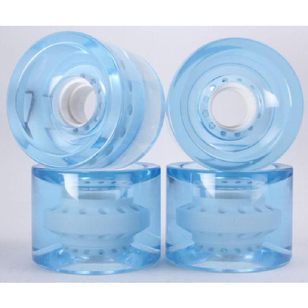 Light Clear Blue 70mm Gel Soft Longboard Wheels Longboards USA