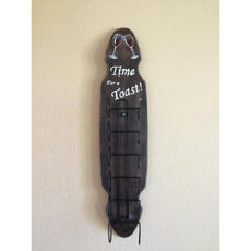 Longboard Art - Wall Wine rack - Time for Toast - Longboards USA