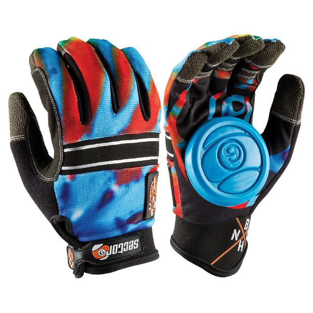 longboard sliding handschuhe Sector 9 Downhill/Sliding Longboard Slide Gloves - Downhill & Freeride Sliding - Durable Leather with Replaceable Pucks - Secure Wrist Strap Fit