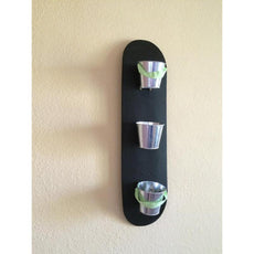 Longboard Skateboard Art - Compact Herb Garden for Kitchen w/chalkboard - Longboards USA