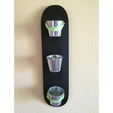 Longboard Skateboard Art - Compact Herb Garden for Kitchen w/chalkboard - Longboards USA
