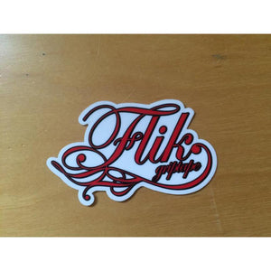 Longboard Skateboard Flik Griptape Stickers - Red - Longboards USA