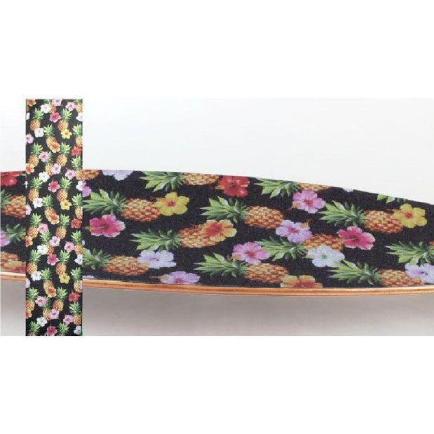 Longboard Skateboard Pineapple Flower 42" x 10" Griptape Sheet - Longboards USA