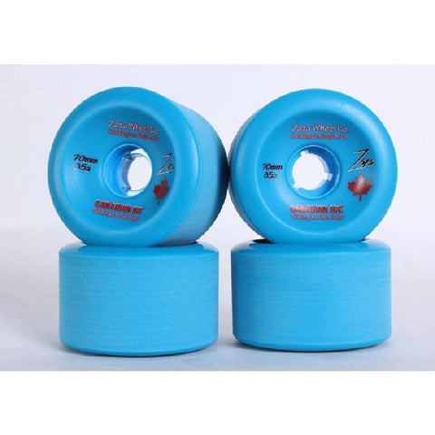 Longboard Sliding Wheels Zaza Blue Canadian Ice 70mm 85a - Longboards USA