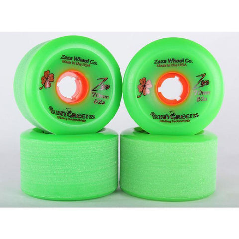 Longboard Sliding Wheels Zaza Irish Green Zaza 70mm 82a - Longboards USA