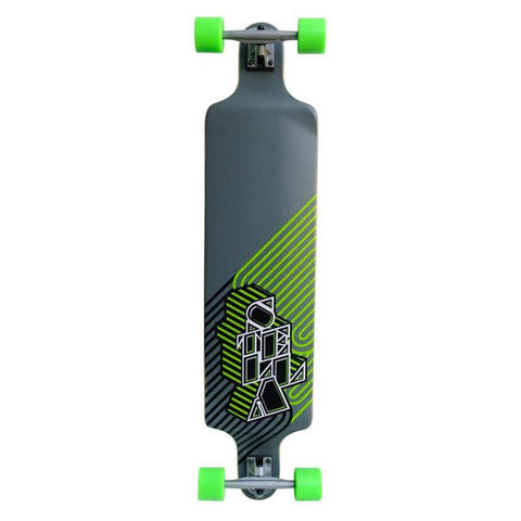 Longboard Stella Lowrider Blockhead Grey/Green 42" - Complete - Longboards USA