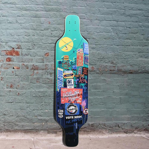 Madrid Billboard Dream Carving Longboard Top Mount Deck - Longboards USA