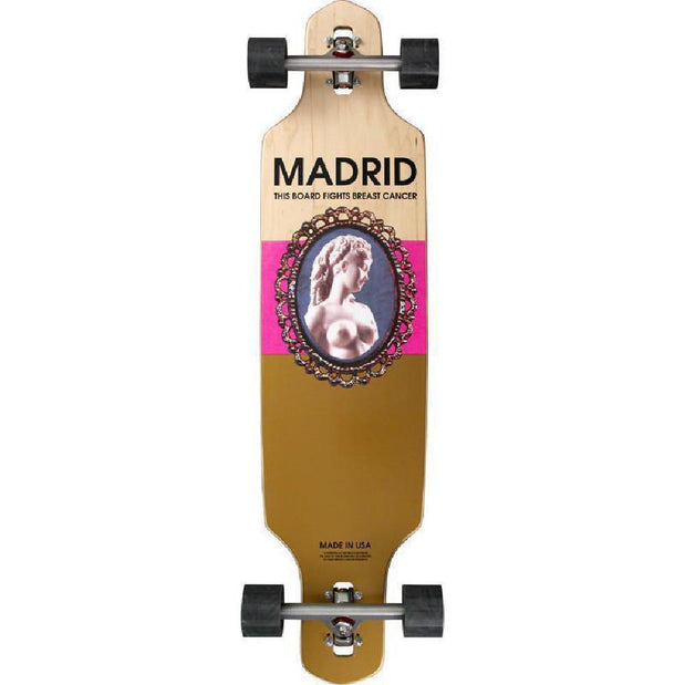 Madrid Breast Cancer Relief - Shield 39" Cameo Drop-Thru Longboard - Longboards USA
