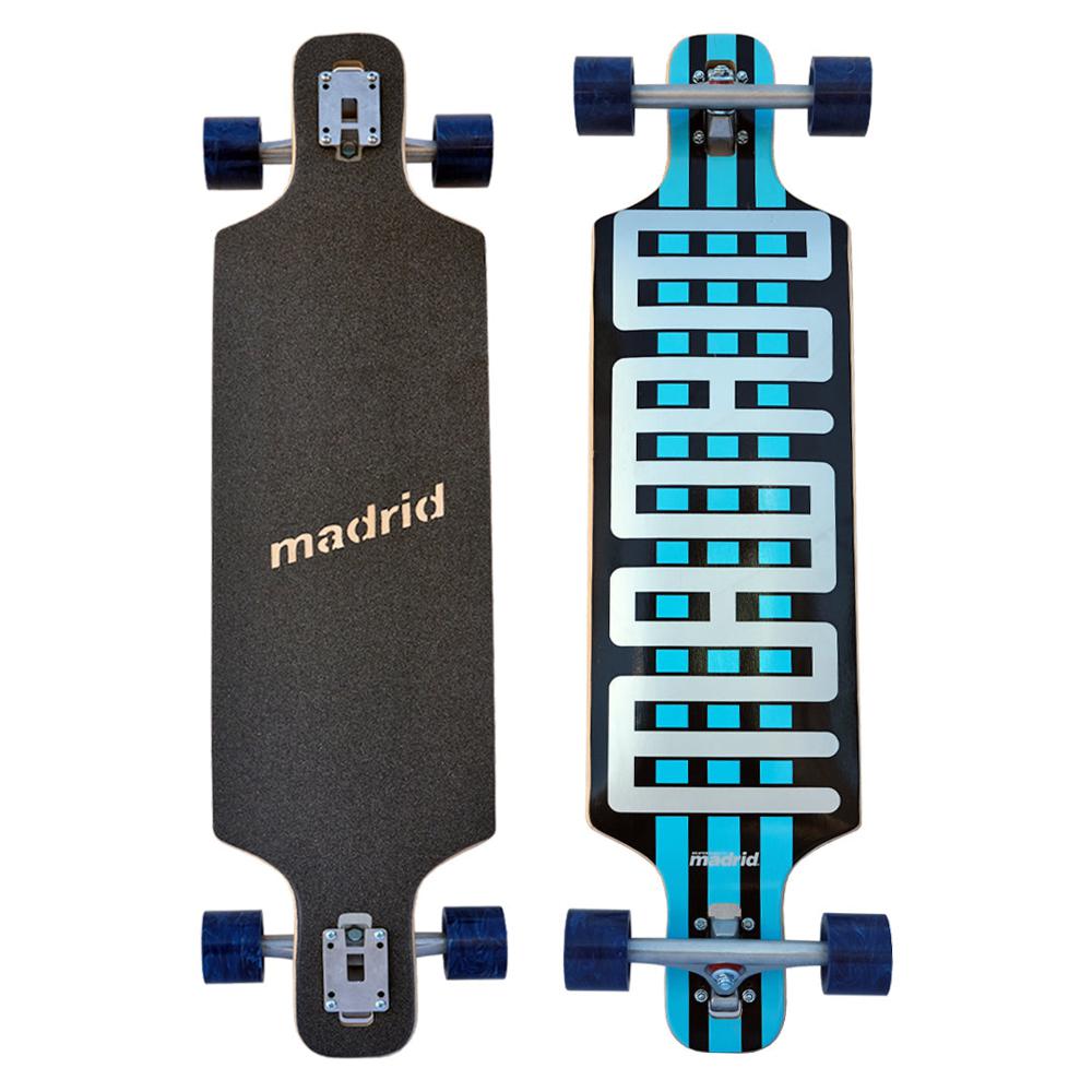 Madrid DTF Blue Steel 36" Drop Through Longboard - Longboards USA