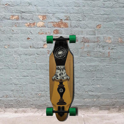 Madrid Glow In the Dark Lamp Bamboo 31" Longboard - Longboards USA