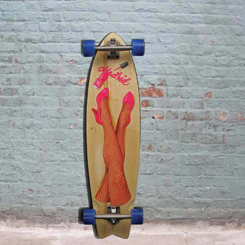 Madrid Legs Gun Fishtail Longboard - 37.75" - Complete - Longboards USA