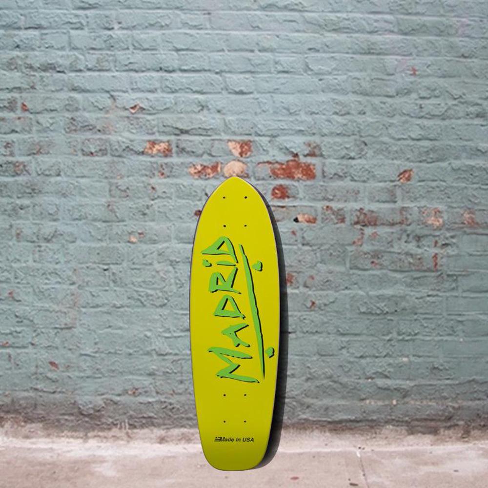 Madrid Midget Party Yellow 23.25" Cruiser Skateboard Deck - Longboards USA
