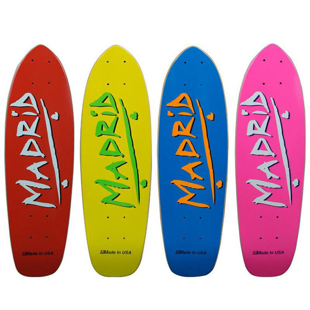 Madrid Midget Party Yellow 23.25" Cruiser Skateboard Deck - Longboards USA