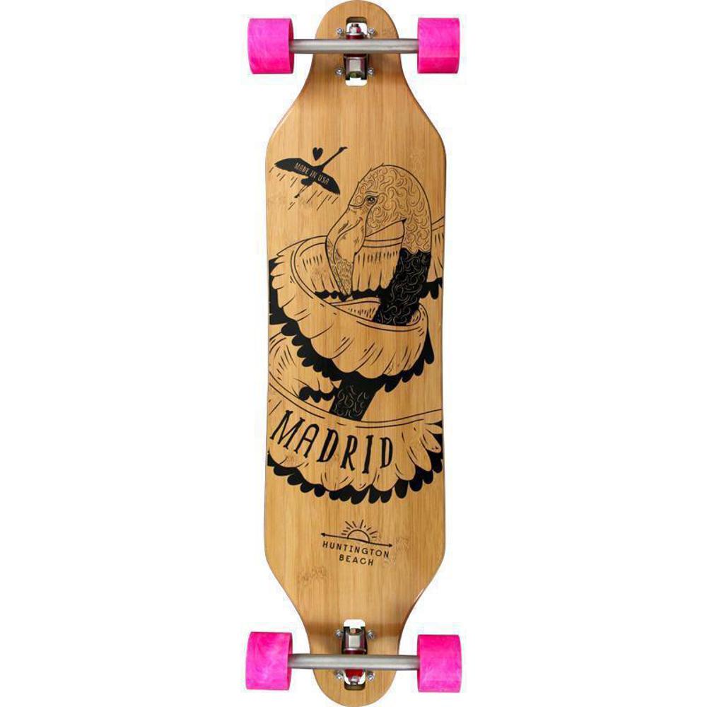 Madrid Missionary Flamingo Bamboo Drop Thru Longboard – Longboards USA