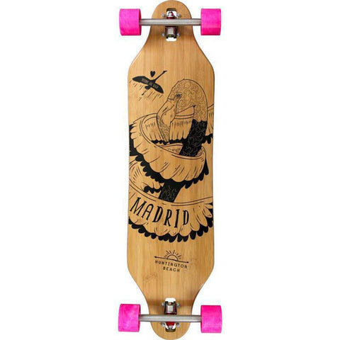 Madrid Missionary 37" Flamingo Bamboo Drop Through Longboard - Longboards USA