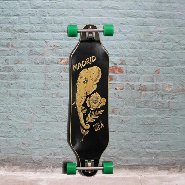 Madrid Missionary Bamboo Elephant Longboard Drop Thru - Longboards USA