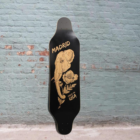 Madrid Missionary Bamboo Elephant Longboard Top Mount - Deck - Longboards USA